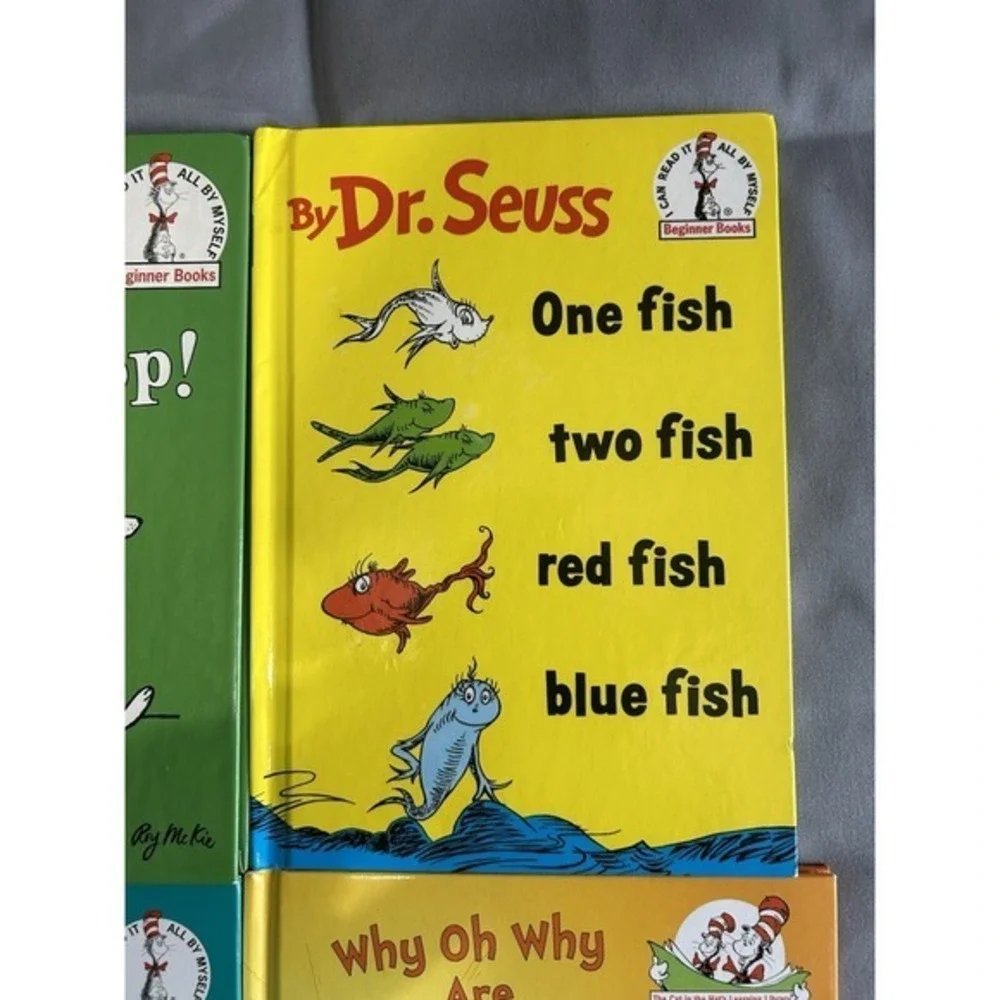 4-PC Dr‎ Seuss Books Kids Children's Beginner Reading Gift School Learning